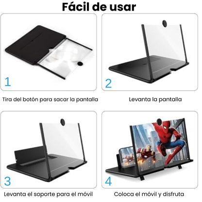 Amplificador de pantalla para móvil portátil